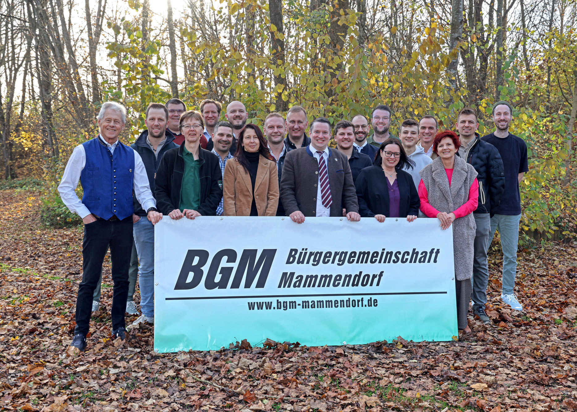 Mit Verantwortung Mammendorf gestalten - unsere Liste zur Gemeinderatswahl 2026: 1. Josef Heckl, 2. Florian Zacherl, 3. Rainer Giggenbach, 4. Martin Neheider, 5. Florian Simetsreiter, 6. Anton Fasching, 7. Ferdinand Graf von Spreti, 8. Valentin Löffler, 9. Daniel Marsch, 10. Sebastian Huber, 11. Martina Collingro, 12. Stefan Thurner, 13. Manuela König, 14. Kilian Schindler, 15. Stella Matheis, 16. Markus Maurer, 17. Michael Märkl, 18. Doreen Reindl, 19. Michael Braumüller, 20. Thomas Loder. Mit Verantwortung Mammendorf gestalten - unsere Liste zur Gemeinderatswahl 2026: 1. Josef Heckl, 2. Florian Zacherl, 3. Rainer Giggenbach, 4. Martin Neheider, 5. Florian Simetsreiter, 6. Anton Fasching, 7. Ferdinand Graf von Spreti, 8. Valentin Löffler, 9. Daniel Marsch, 10. Sebastian Huber, 11. Martina Collingro, 12. Stefan Thurner, 13. Manuela König, 14. Kilian Schindler, 15. Stella Matheis, 16. Markus Maurer, 17. Michael Märkl, 18. Doreen Reindl, 19. Michael Braumüller, 20. Thomas Loder.